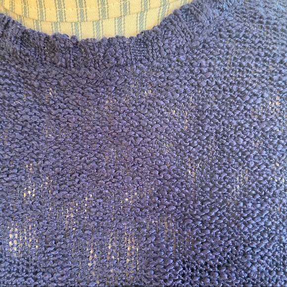 NWT Oh! MG OMG knit crew neck blue sweater - Picture 5 of 8